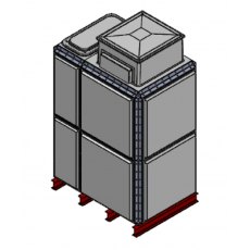 4079 Litre GRP Sectional Water Tank, Totally Internally Flanged, AB Airgap (TIF)