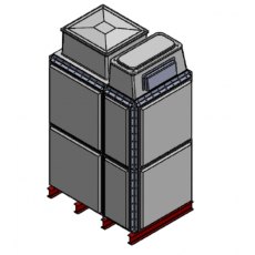 4079 Litre GRP Sectional 1.5x1x2 Water Tank, Totally Internally Flanged, Divided, AB Airgap