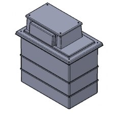 650 Litre Type AB Air Gap GRP Break Tank, Insulated, Cat 5