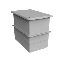 650 Litre GRP Water Tank - Two Piece Insulated