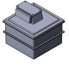 751 Litre Type AB Air Gap GRP Water Tank - Two Piece Insulated, Cat 5