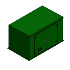 GRP Booster Set Enclosure PWH-2.5x1.5x1.5