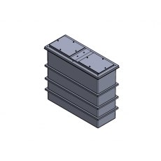 1050 Litre Divided GRP Water Tank, Insulated