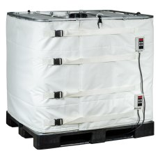 IBC Heater for 1000L IBC. 2 x heat bands with individual digital controllers (0-90ºC) FDA Approved