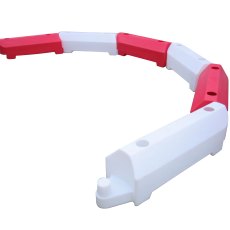 Pack (2) Track Road and Site Barrier - RB1300, Red and White