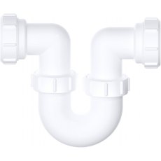 PlumbEZ 40mm Easy Flow running Swivel P Trap with Multi fit Connection