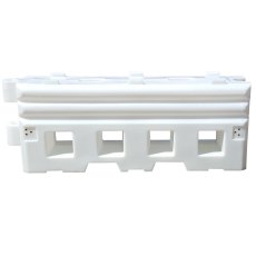 Maximum Safety Crash Barrier, 2 Metre - White