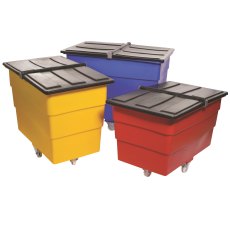 500 Litre Split Lid Plastic Container / Trolley / Truck with lid