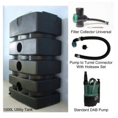 1500 Litre Rainwater Harvesting System, internal pump 1500 Litre Rainwater Harvesting System, internal pump