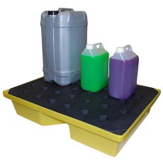 Spill drip tray with grate, 43 Litre