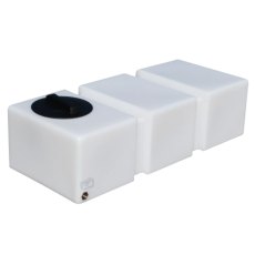 125 Litre Black Flat water Tank with 3/4'' outlet and 3/4'' plastic plug