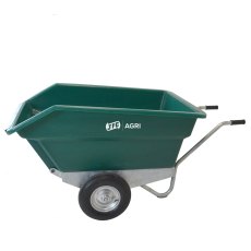 400L Tipping Wheelbarrow, Blue