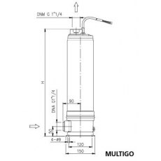 Ebara Multigo Pump M40/08