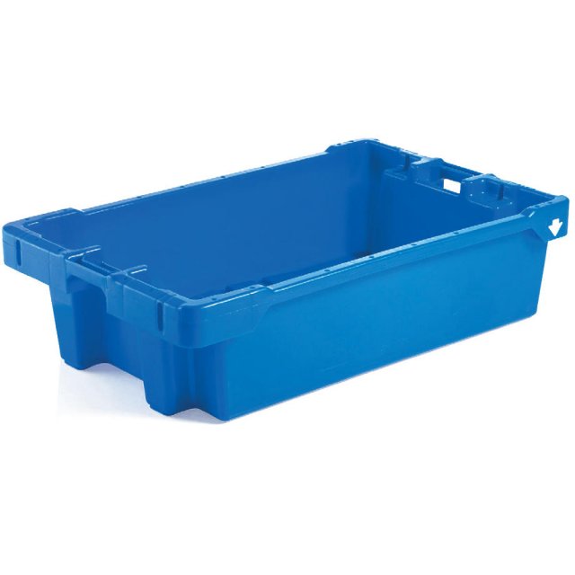 50kg 75 Litre Fish Boxes Pack of 20 Blue Tanks Direct