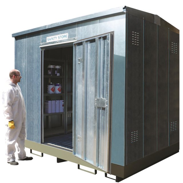 Galvanised Safety Store with Single Door, Economy