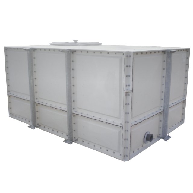 GRP Sectional Storage Externally Flanged Base Tank