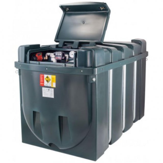 2500 Litre Bunded Diesel Dispensing Tank - Lid Open