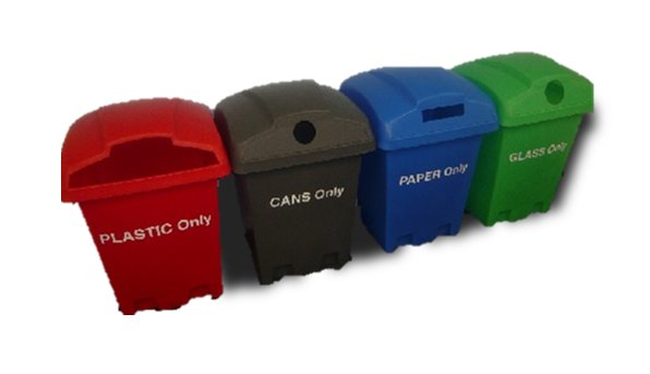 Oaklands Plastics Indoor Recycling Units