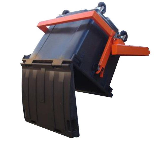 Forklift Wheelie Bin Handler hand chain