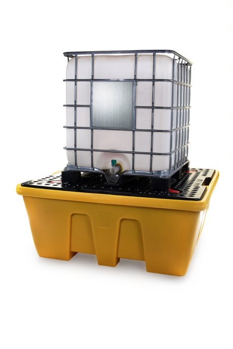 Nestable Single IBC Spill Pallet with IBC