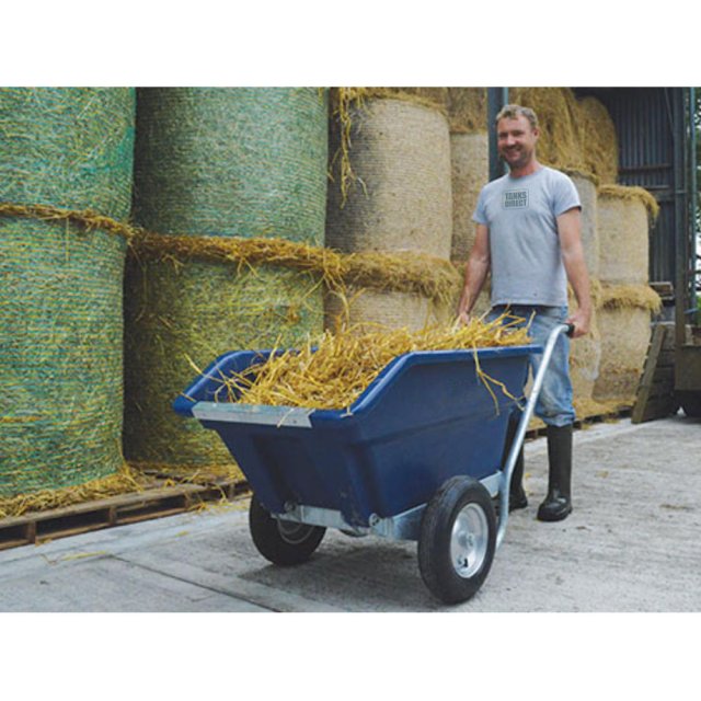 JFC 250 Litre Tipping Wheelbarrow, Blue Tanks Direct