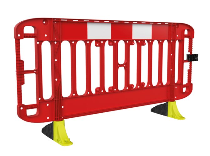 JSP Titan 2 metre Traffic Barrier with Anti Trip Hi-Vis Feet (40pk Pallet £51.50 per unit)