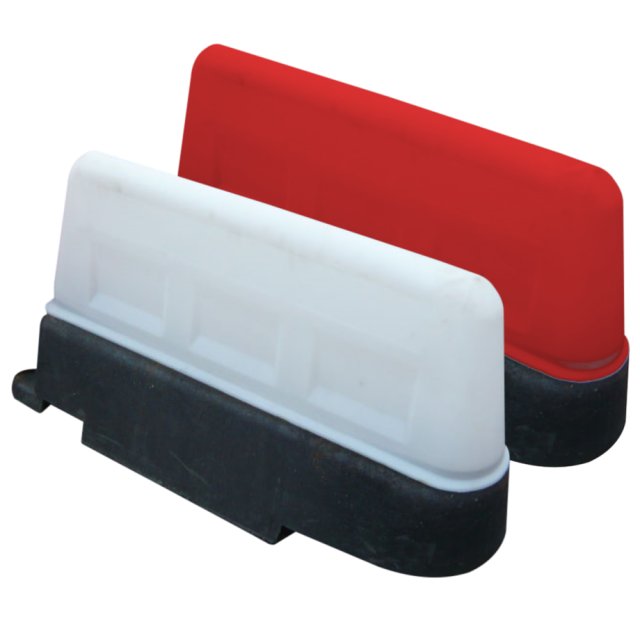 Pack (2) Mirus Self Weighted Barriers, one Red and one White