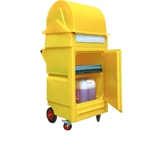 Dispensing Roll Mobile Cabinet with Lockable Door