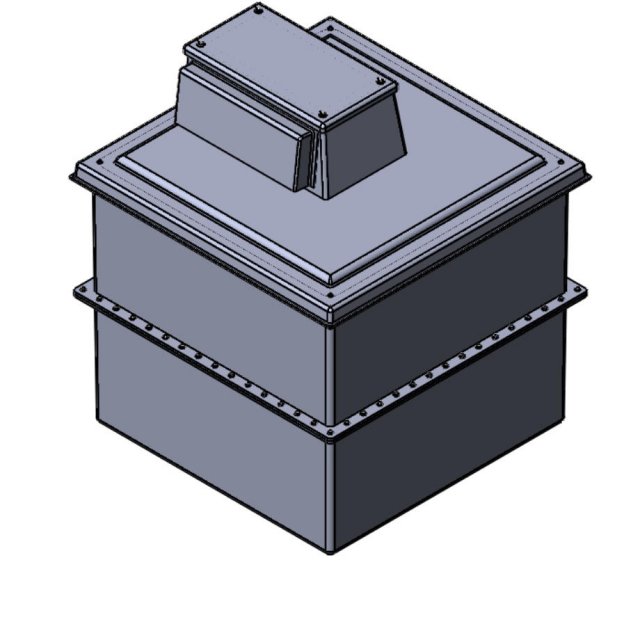 1000 Litre Type AB Air Gap GRP Break Tank - Two Piece Insulated, Cat 5