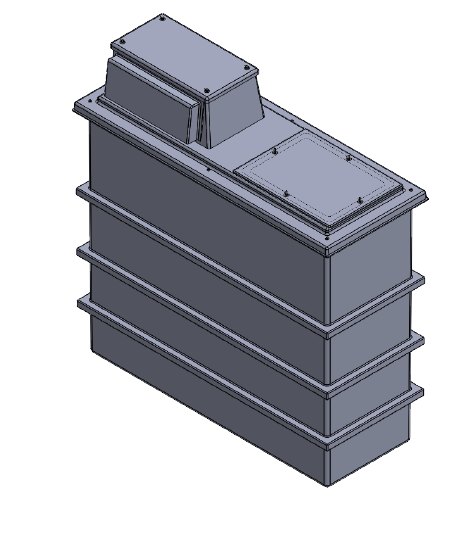 Purewater 1050 Litre Type AB Air Gap GRP Water Tank, Insulated, Cat 5