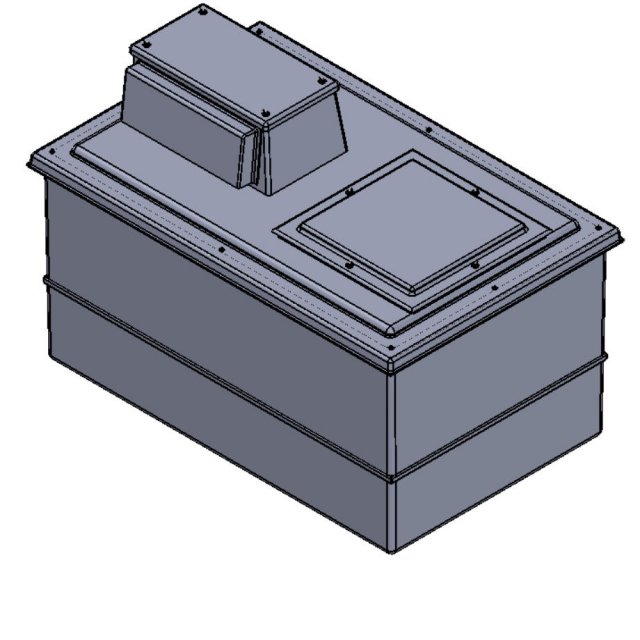 1135 Litre Type AB Air Gap GRP Water Tank, Insulated, Cat 5