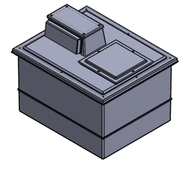 1364 Litre Type AB Air Gap GRP Water Tank, Insulated, Cat 5