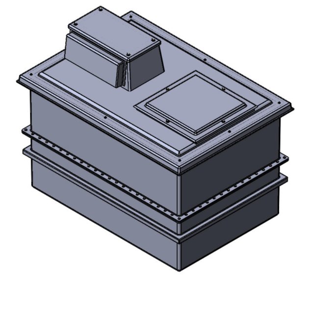 1500 Litre Type AB Air Gap GRP Break Tank - Two Piece Insulated, Cat 5