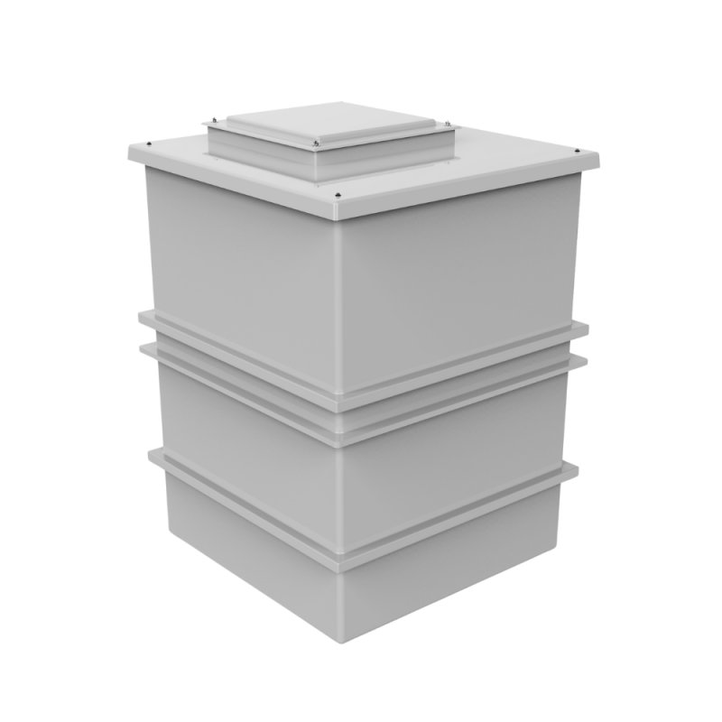 1501 Litre GRP Water Tank - Two Piece Insulated