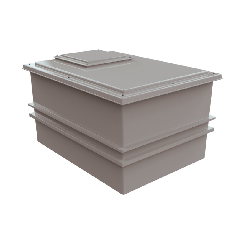 1590 Litre GRP Water Tank - Two Piece Insulated