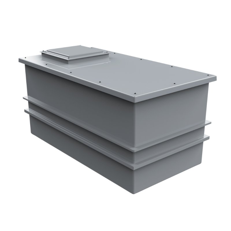 2000 Litre GRP Water Tank - Two Piece Insulated