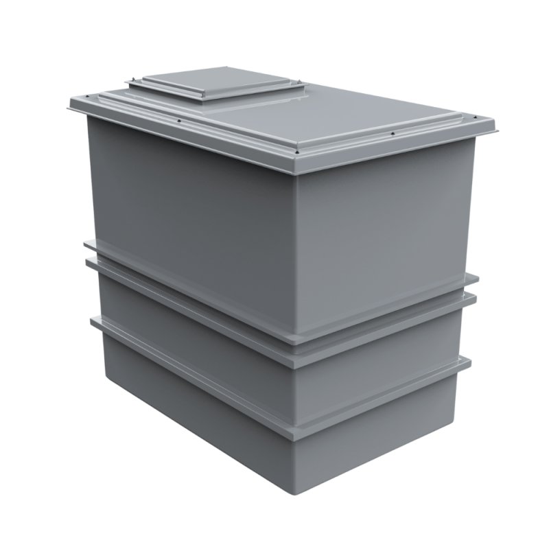 2250 Litre GRP Water Tank - Two Piece Insulated