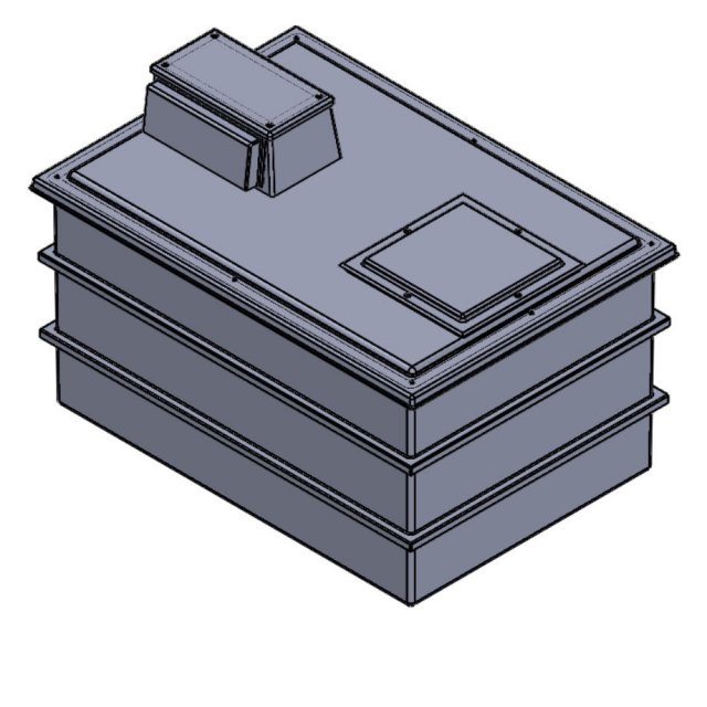 2272 Litre Type AB Air Gap GRP Water Tank, Insulated, Cat 5