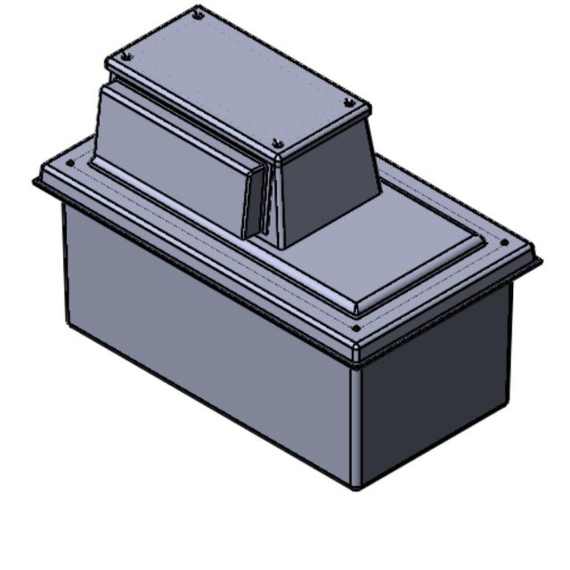 250 Litre Type AB Air Gap GRP Water Tank, Insulated, Cat 5