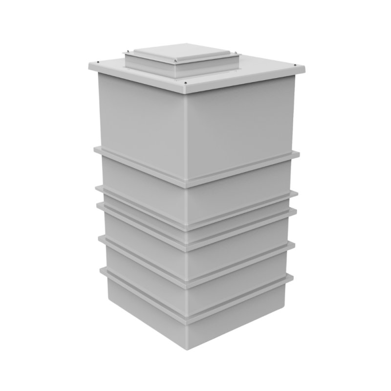 2001 Litre GRP Water Tank - Two Piece Insulated