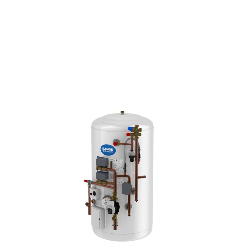 Range Cylinders Range Tribune HE 150 Litres Unvented Vertical Pre-Plumbed Indirect Hot Water Cylinder