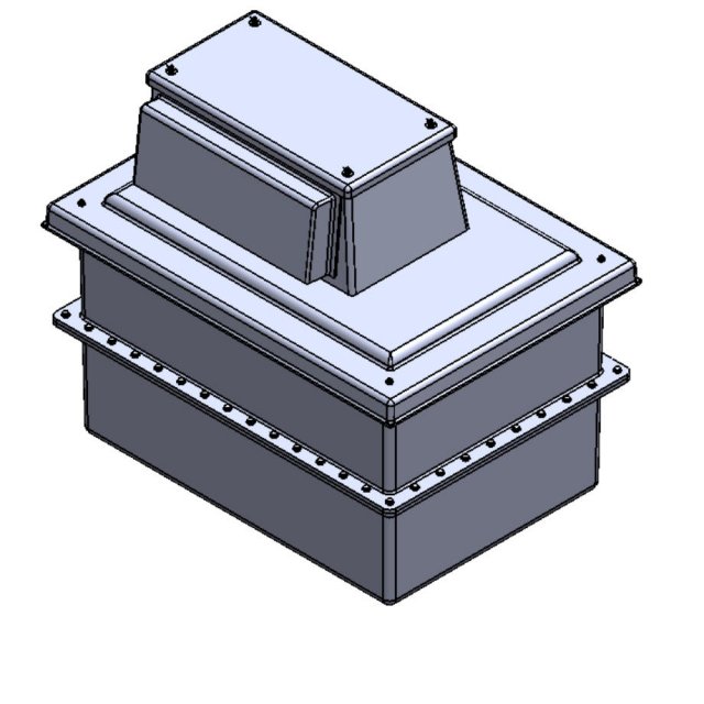 340 Litre Type AB Air Gap GRP Water Tank - Two Piece Insulated, Cat 5