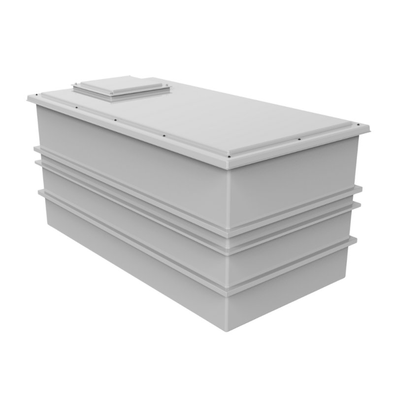 3636 Litre GRP Water Tank - Two Piece Insulated