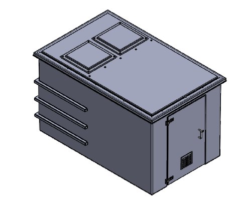 Purewater 2250 Litre GRP Pump Enclosure with built in Tank, AG air gap 5625-2250