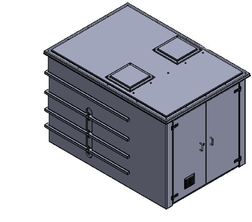 Purewater 8000 Litre GRP Pump Enclosure with built in Tank, AG air gap 12000-8000