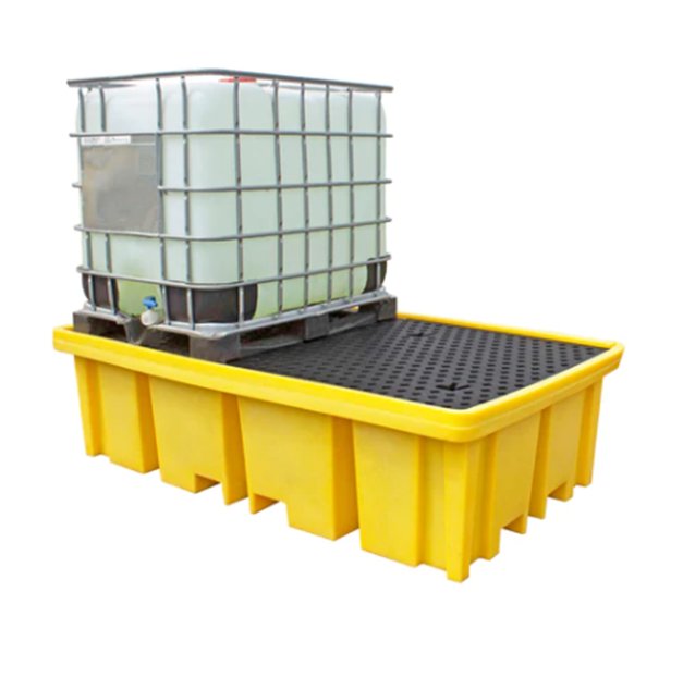 Double IBC Spill Pallet with Fourway Access with IBC