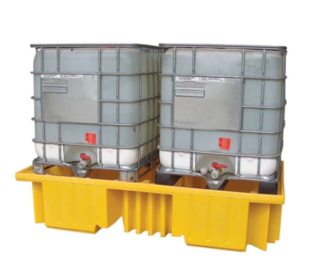 Double IBC Spill Pallet Without Grid - with double IBC