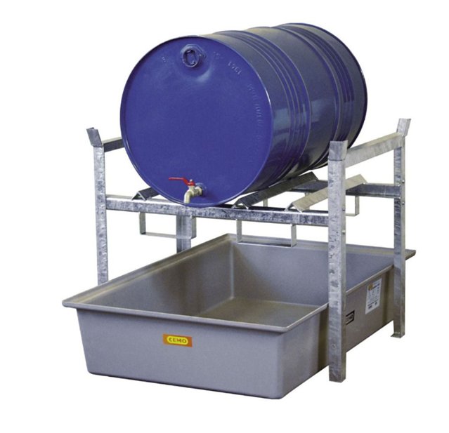 Drum Rack for 1 x 205L Drum with GRP Sump Pallet