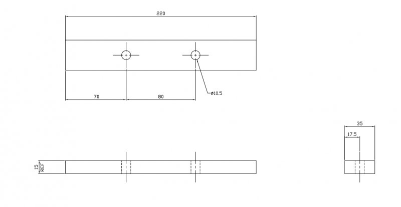 BD Metal Top Retaining Plate for Front Bearing