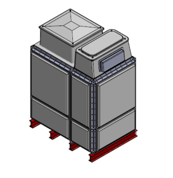 Purewater 3130 Litre GRP Sectional Water Tank, Totally Internally Flanged, Divided, AB Airgap